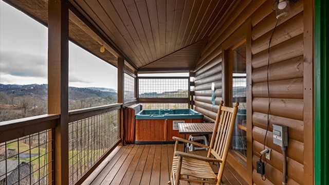 deck and hottub