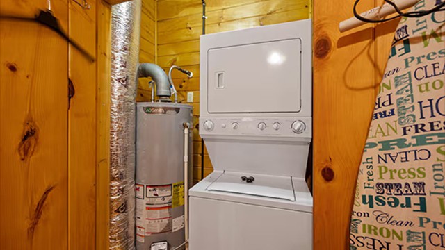 washer and dryer stack