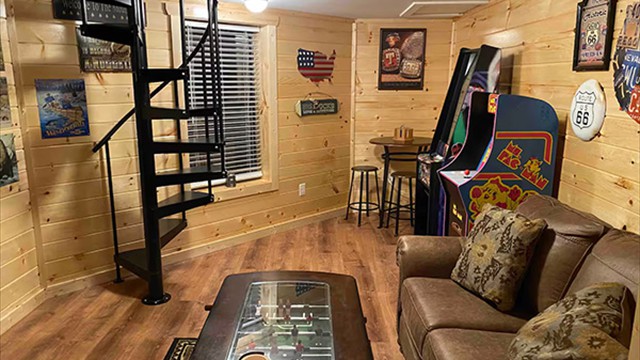 lower level and game room