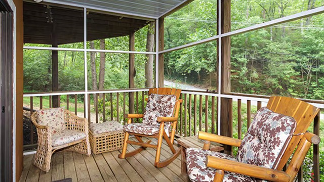 more outdoor seating on the deck