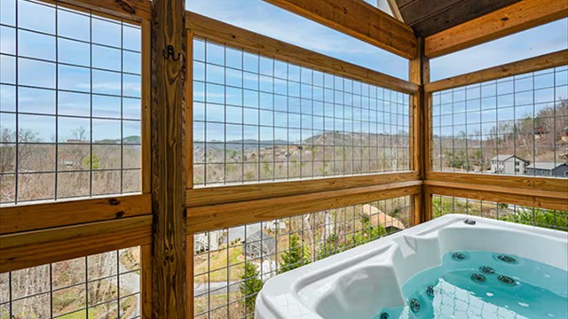 hot tub and view
