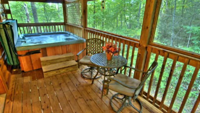Deck and hottub