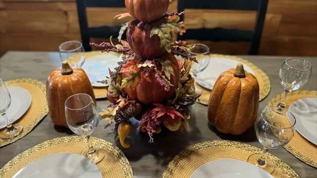 table setting during Fall